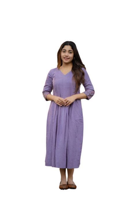 Chic Embroidered Cotton Kurta & Pant Duo ? Perfect for Any Occasion (M)